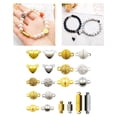 thumbnail image 4 of 20x bola corazón cilindro en forma de cierre de joyería magnética conector cierres de bloqueo gancho de para collar, artesanía de bricolaje, Zulema Broche de joyería, 4 of 8