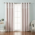 thumbnail image 2 of Best Home Fashion, Inc. Mix and Match Tulle Solid Blackout Thermal Grommet Curtain Panels (Set of 2), 2 of 7