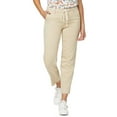 thumbnail image 3 of NYDJ Women's Relaxed Frayed Hem Pants Beige Size 0, 3 of 3