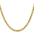 thumbnail image 3 of 14K Yellow Gold Jbsp's 4.5mm Diamond-Cut Rope Chain (22 X 4.5) Made In Peru 7008-22, 3 of 5
