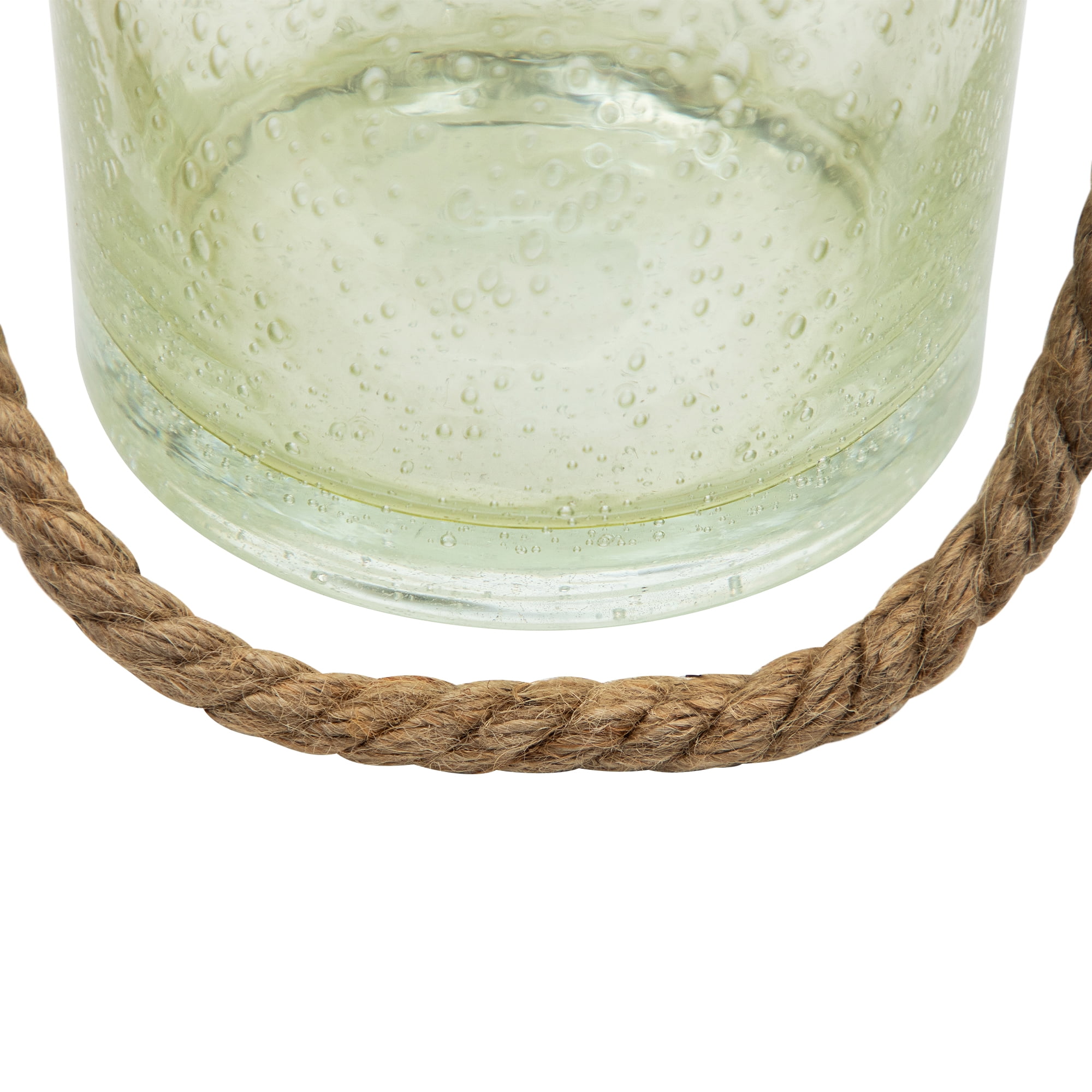 Northlight Bubble Glass Hurricane Candle Holder - 6.5" - Lemonade Yellow