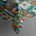 thumbnail image 3 of Multicolor Bigfoot and Text Pattern Rectangle Tablecloth 60"x84",Waterproof Polyester Rectangle Table Cloth, Wipeable Spillproof Polyester Tablecloth for Dining, Camping, Indoor and Outdoor, 3 of 5