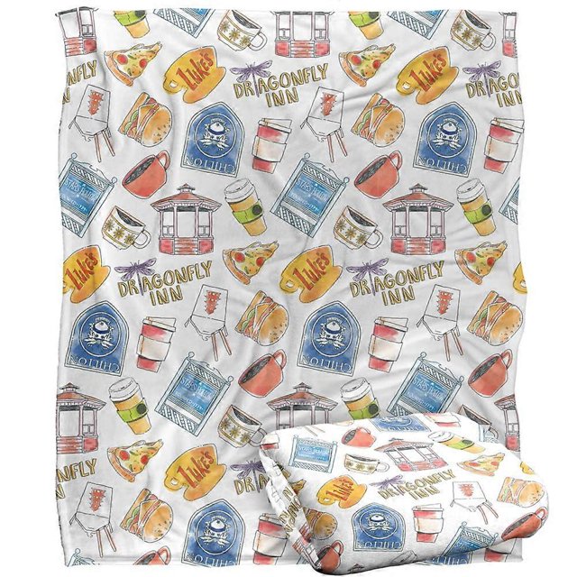 Blanket 152 x 127 cm Super Soft Throw Blanket Multicolor Dragonfly Inn and Luke's Design