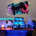 thumbnail image 2 of 3d Gamer Wall Stickers, Gamer Poster Wall Decoration, Boy Bedroom Wall Sticker, Modern Living Room Decoration Wall Stickers, Boy Dorm Wall Sticker, Di, 2 of 5