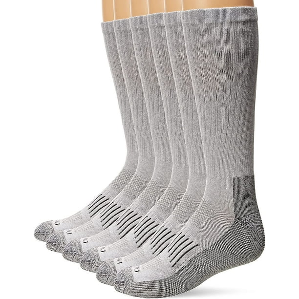 AmPm mens Heavyweight Cushion Compression Work Crew Socks (3 & 6 Pairs