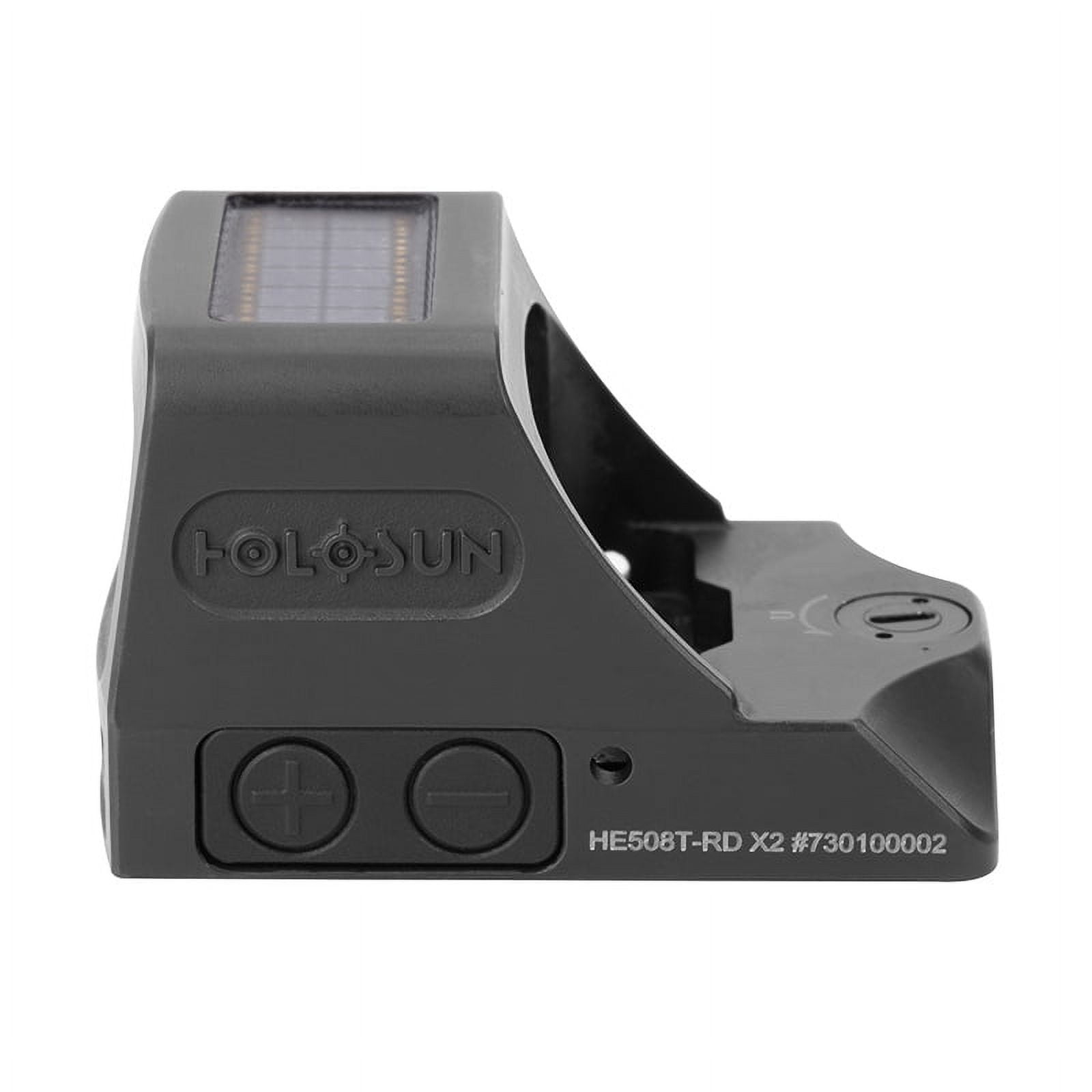 HOLOSUN HE508T-X2 Elite Red Dot Circle Dot; 2 MOA Dot with Lens Cleaning Pen, Extra CR1632 Battery and W4U Lens Cleaning Cloth Bundle