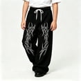 thumbnail image 2 of CONZONE Toddler Boys Baggy Sweatpants Y2K Graphic Joggers for Boys Drawstring Fall Winter Athletic Trousers with Pockets, 2 of 5