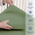 thumbnail image 5 of SKY BEDDINGS Standard Size Pillowcase Set of 2 - Sage Green Super Soft Pillow Cases Queen, 600 Thread Count 100% Egyptian Cotton, Breathable, Cool, Sateen Weave Sleeping Pillow Covers - Sage Green, 5 of 7