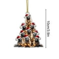 thumbnail image 3 of Adornos Navideños de Mapache - Colgante Navideño Acrílico Redondo, Adorno Religioso para Árbol de Navidad, Decoración Navideña para El Hogar y Las Fiestas., 3 of 5
