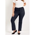 thumbnail image 3 of June & Vie Women's Plus Size Curvie Fit Bootcut Jeans, 3 of 5