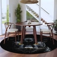 thumbnail image 5 of Round Rug 8ft Washable Circle Rugs Non Slip Large Area Rug Indoor Floor Carpet for Bedroom Kitchen Living Room Home Office Dining Room Nursery, 5 of 9