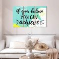 thumbnail image 2 of Elephant Stock If You Believe Motivational Quote Wall Art - Horizontal Multi Panel Canvas - Living Room Wall Decor - Inspirational And Typography Multi Panel - White And Black Decor - 45" x 28", 2 of 4