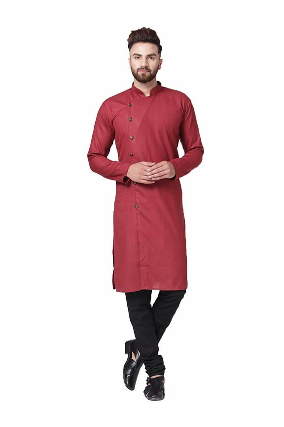 Mens Designer Wear Indian Linen Bollywood Achkan Pathani Style Kurta Pyjama Set