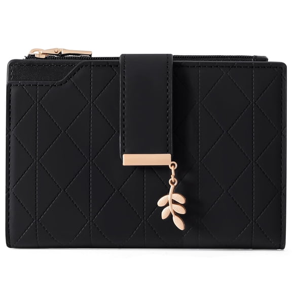 SENDEFN Small Wallets for Women RFID Blocking Leather Clutch Wallet Credit Card Holder Wallet with ID Window