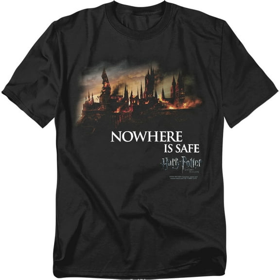 Harry Potter T-Shirt Burning Hogwarts Unisex Graphic Tee For Men & Women