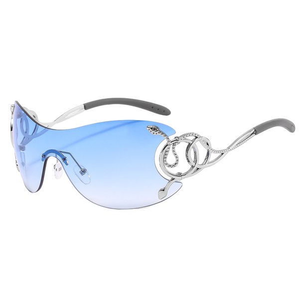 Gafas sin montura Estilo simple Gafas de gran tamaño Nueva marca de lujo para hombres Mujeres FLhrweasw Nuevo