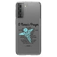 thumbnail image 1 of DistinctInk Clear Shockproof Hybrid Case for Galaxy S21+ PLUS 5G (6.7" Screen) - TPU Bumper Acrylic Back Tempered Glass Screen Protector - A Nurse's Prayer, 1 of 2