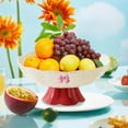 thumbnail image 4 of Party Tray under $5! Cagogo 9.84 Inches Fruit Plates Multi-color With Bow, High Value Lights Pitches Household Plates, Decorative Serving Bowls, Kitchen Dining Accessories, 4 of 6