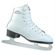 Lake Placid Women's Leather-Lined Ice Skates, White