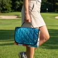 thumbnail image 3 of Xoenoiee Beach Seashell Starfish Conch Print Golf Cart Seat Cover Lightweight Golf Cart Seat Blanket with Pockets, Summer Anti-Hot Golf Cart Seat Towel for 2-Person Seats Club Car, 3 of 7