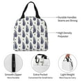 thumbnail image 3 of Yiaed Blue Leaves Print Insulated Lunch Bag Reusable Cute Tote Lunch Box, Leakproof Cooler Lunch Bags for Work Office Travel School Picnic, 3 of 5
