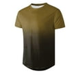 thumbnail image 3 of Men's Cotton Linen Henley Shirt Short Sleeve Casual Summer Band Collar Beach T-Shirts Button-up Solid T-Shirt, 3 of 4