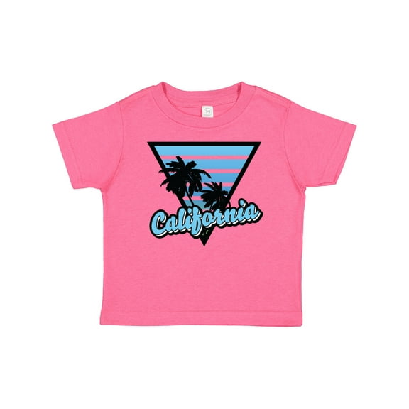 Inktastic California with Triangle and Palm Trees in Blue Boys or Girls Baby T-Shirt
