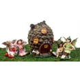 thumbnail image 4 of Fairy Garden Miniatures Starter Kit Pine Cone Cottage With 4 Fairy Figurines Set, 4 of 4