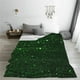 thumbnail image 5 of Balery Green Sparkling Manta de Felpa Suave y Acogedora – Cobija de Franela Aterciopelada para Cama, Lavable y Cálida para Sofá, Mascotas, Transpirable-80"x60", 5 of 7