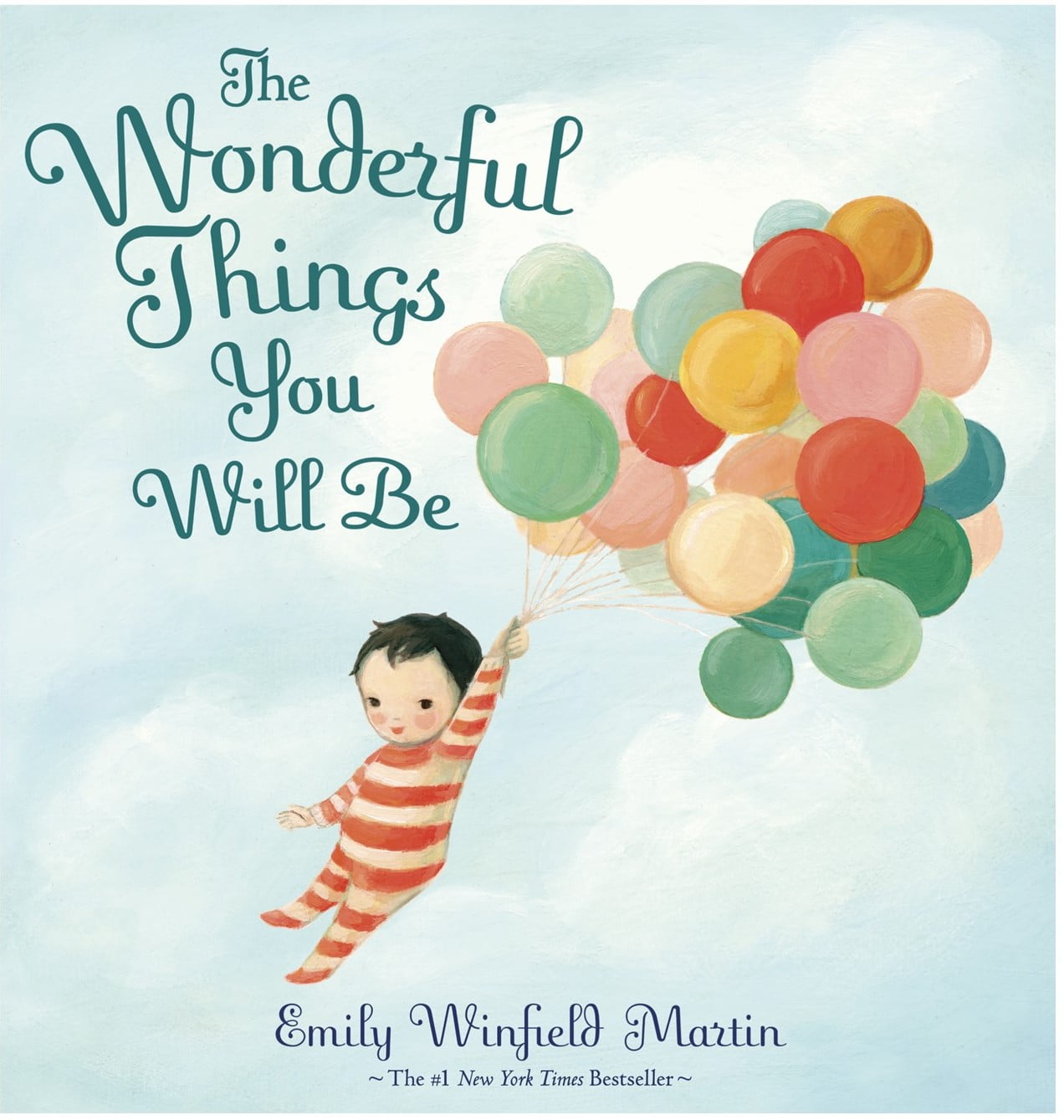 The Wonderful Things You Will Be by Emily Winfield Martin Hardcover, Growth Chart, and 14 Inch Plush Baby Doll Gift Set