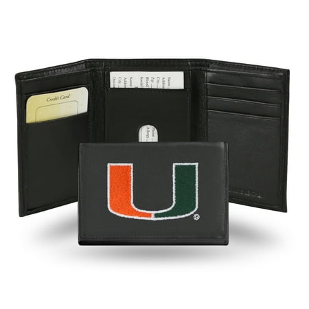 NCAA - Men's Miami Hurricanes Embroidered Trifold Wallet