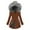 Brown, variant on Turilly Women Fashion Solid Color Long-Sleeved Zipper Pockets Hooded Cotton-Padded Jacket Coat Blouse