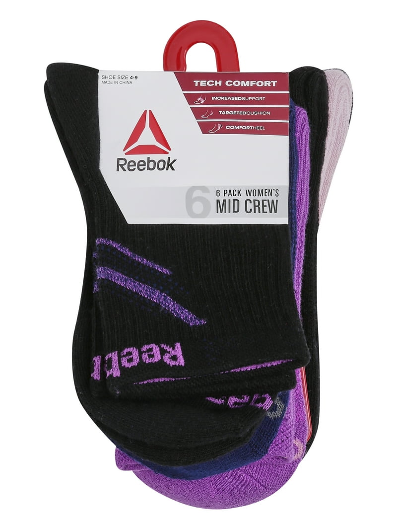 Reebok Tech Comfort Targeted Cushion MidCrew Socks, Stocking