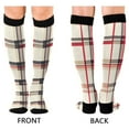 thumbnail image 4 of FORMRS Womens Knee High Socks Casual Long Thick Travel Daily Wear, 1 Pair, Red Tartan, 4 of 6
