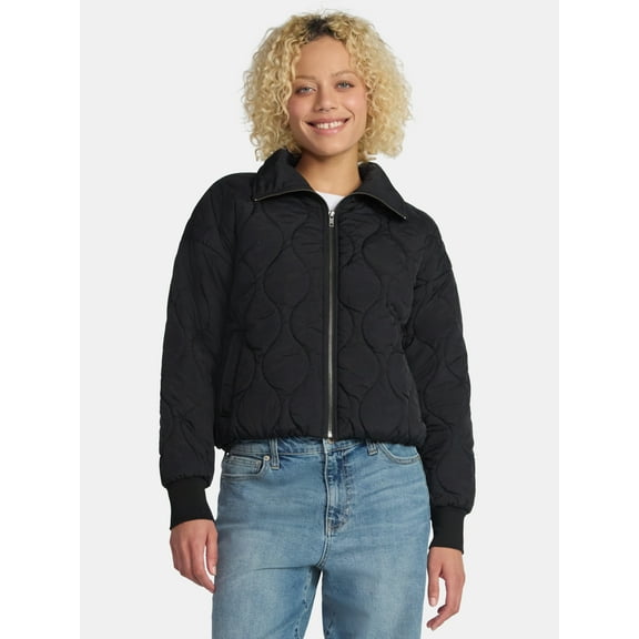 No Boundaries Quilted Jacket, Women's