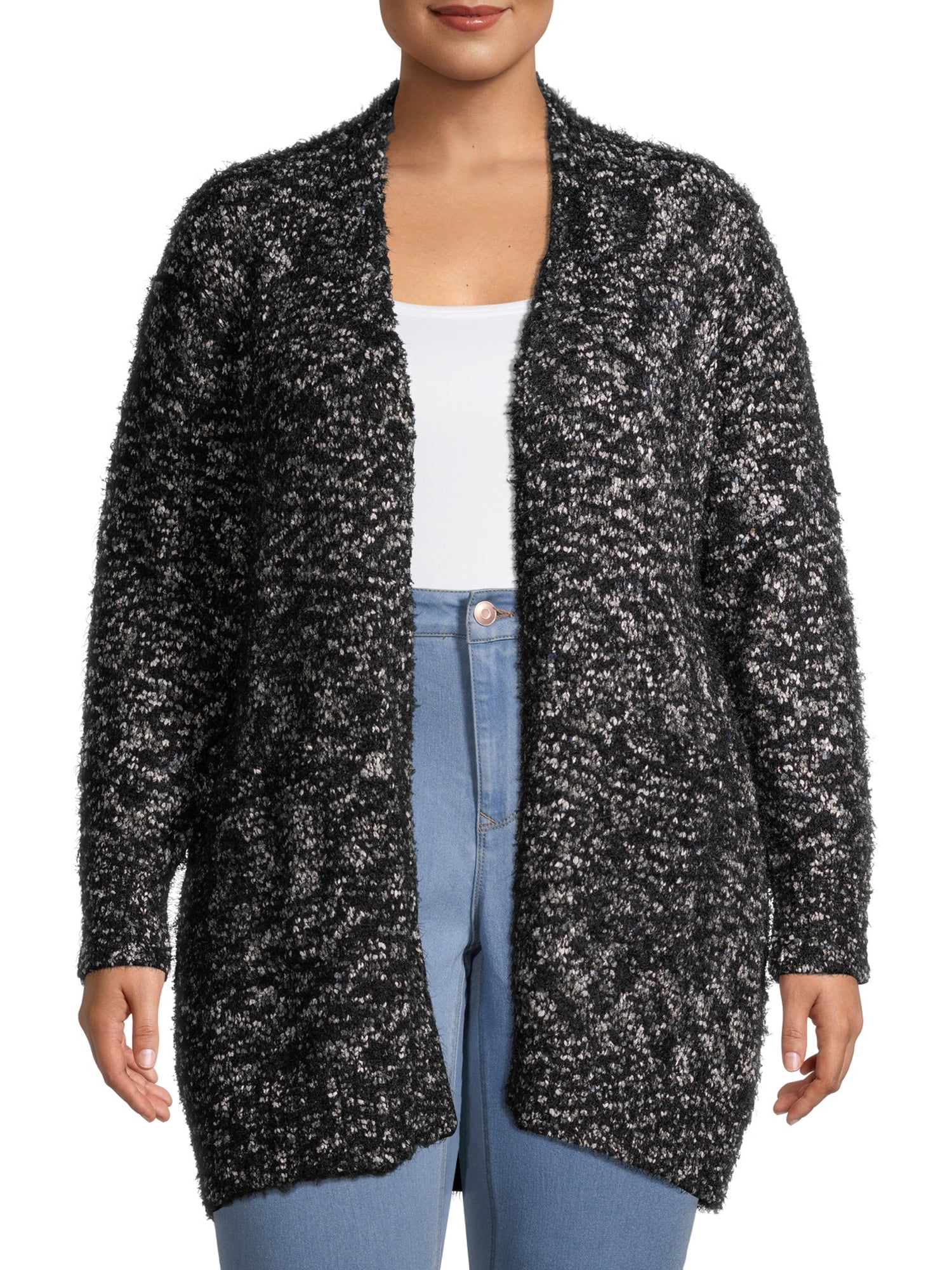 Front Eyelash Cardigan - Walmart 