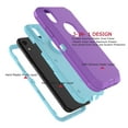 thumbnail image 4 of iPhone XR Cases, Sturdy Phone Case for iPhone XR 6.1", Tekcoo Full-Body Shockproof Protection Heavy Duty Armor Hard Plastic & Shock Absorption Rubber Rugged Bumper 3-in-1 Case Cover, 4 of 8
