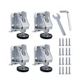 thumbnail image 1 of Set of 4 Adjustable Furniture Leveling Legs for Tables, Shelves, Cabinets, Workbench with Locking Nuts, 1 of 5