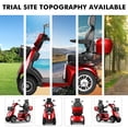 thumbnail image 7 of QEEKA Heavy-Duty 4 Wheel Mobility Scooter for Adults & Seniors,1000W Motor, 500 LBS Weight Capacity,Red, 7 of 7