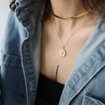 thumbnail image 3 of Collar De Cadena De Oro Para Mujer, Gargantilla De Clavícula Con Cuello De Serpiente Plano Sexy Para Mujer, Joyería De Fiesta Para Mujer, Cadena De Clavícula sonducket AP006164-02, 3 of 6