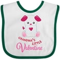 thumbnail image 3 of Inktastic Grandma's Little Valentine Boys or Girls Baby Bib, 3 of 4