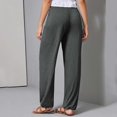 thumbnail image 6 of Sngxgn Women's Pants with Pockets High Waisted Stretch Pants for Women Travel Work Casual(Dark Gray,L), 6 of 6