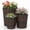 Brown, variant on Costway 3PCS Rattan Planter Box Kit with Removable Plastic Liners for Indoor Outdoor Plants Natural & Black