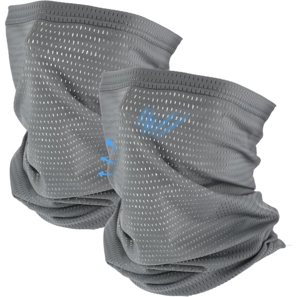 2 Pack Cooling Neck Gaiter Summer Breathable Balaclava Face Mask with Mesh Holes UV Protection Sun Scarf for Men Women