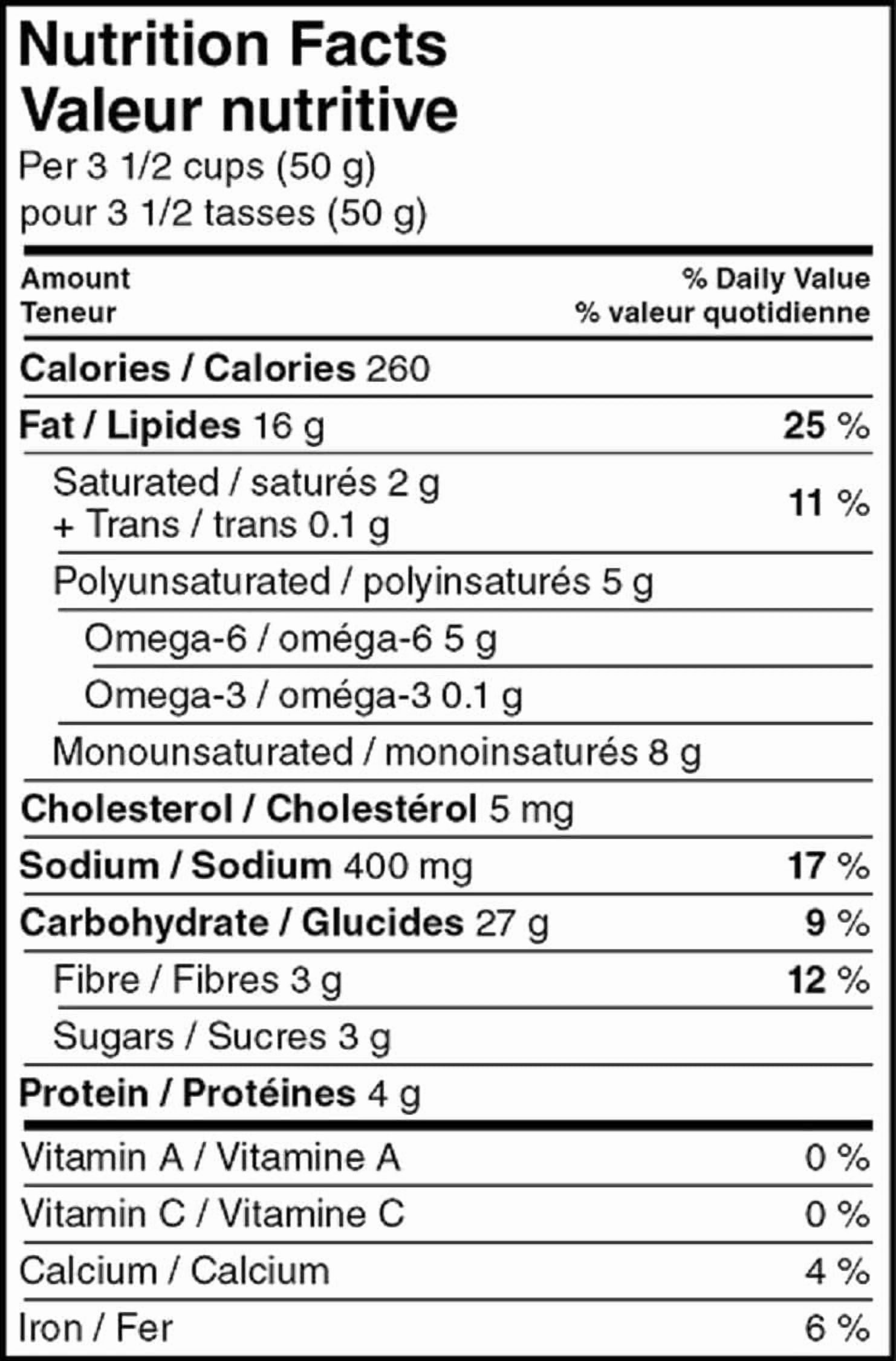 Great Value White Cheddar Flavoured Popcorn, 190 g