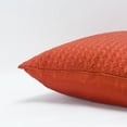 thumbnail image 3 of Rizzy Home 22" x 22" Polyester Pillow Cover in Rust, 3 of 5
