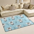 thumbnail image 2 of Coolnut Lightweight Soft Area Rugs 60 x 39 inch (5'x 3'3"), Koala Bears On Blue Floor Mat for Kids Playing Room Hardwood Floor Living Room Nursery Rugs, 2 of 6