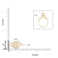 thumbnail image 4 of Angara Golden South Sea Cultured Pearl and Diamond Loop Ring in 14K Yellow Gold for Women | June Birthstone Jewelry for Her, 4 of 8