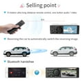 thumbnail image 2 of Single 1 DIN 4" inch Touch Screen Car Stereo Bluetooth Handsfree Car Radio FM Audio In-Dash with Rear view Camera MP5 Player TF/2USB/AUX, 2 of 14