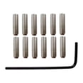 thumbnail image 4 of 12 piezas de sillín de bajo eléctrico, puente de trémolo, tornillo de ajuste de altura para bajo eléctrico, guitarra, piezas de instrumentos musicales, 4 of 7